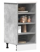 vidaXL Долен шкаф "Рига" сив 40x445x815 см инженерно дърво