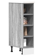 vidaXL Долен шкаф "Рига" сив цвят сонома 20x445x815 см инженерно дърво