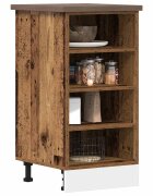 vidaXL Долен шкаф "Рига" старо дърво 40x445x815 см инженерно дърво