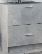 vidaXL Долен шкаф за мивка бетонно сив 59x37x59 см инженерно дърво