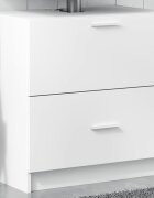 vidaXL Долен шкаф за мивка бял 59x37x59 см инженерно дърво