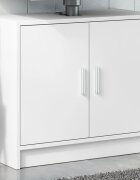 vidaXL Долен шкаф за мивка бял 63x29x55 см инженерно дърво