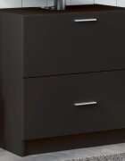 vidaXL Долен шкаф за мивка черен 59x37x59 см инженерно дърво