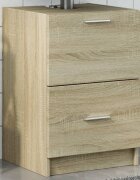 vidaXL Долен шкаф за мивка дъб сонома 40x37x59 см инженерно дърво