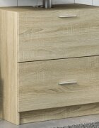 vidaXL Долен шкаф за мивка дъб сонома 59x37x59 см инженерно дърво