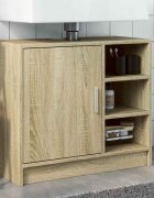 vidaXL Долен шкаф за мивка дъб сонома 63x29x55 см инженерно дърво