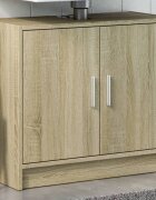vidaXL Долен шкаф за мивка дъб сонома 63x29x55 см инженерно дърво