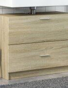 vidaXL Долен шкаф за мивка дъб сонома 78x37x59 см инженерно дърво