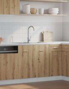 vidaXL Долен шкаф за мивка "Lyon" дъб Artisan 80x46x815 см инженерно дърво