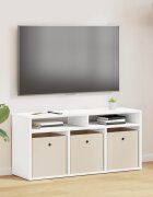 vidaXL Долно шкафче с чекмедже Бяло 102 x 32 x 485 см
