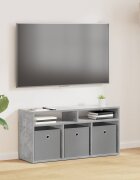 vidaXL Долно шкафче с чекмедже Циментено сиво 87 x 275 x 43 см