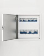vidaXL Достъпен панел Бяло 33 x 33 x 3 см Стомана