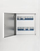 vidaXL Достъпен панел Бяло 33 x 33 x 3 см Стомана
