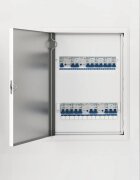 vidaXL Достъпен панел Бяло 43 x 33 x 3 см Стомана
