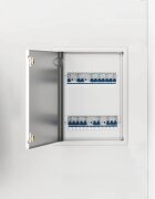 vidaXL Достъпен панел Бяло 435 x 33 x 3 см Стомана