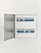 vidaXL Достъпен панел Бяло 53 x 53 x 3 см Стомана