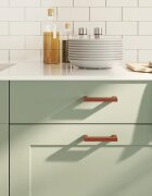 vidaXL Дръжки за шкафове 10 бр бронз 96 мм неръждаема стомана