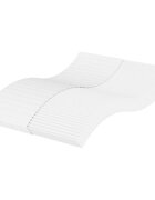vidaXL Дунапренов матрак бял 140x200 см твърдост H2 H3