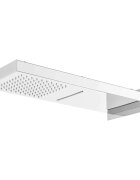vidaXL Душ глава за стенен монтаж неръждаема стомана 201 сребриста