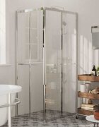 vidaXL Душ кабина ESG стъкло 90x70x180 см
