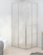 vidaXL Душ кабина матирано ESG стъкло 90x70x180 см