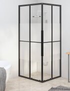 vidaXL Душ кабина полуматирано ESG стъкло 90x70x180 см