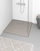 vidaXL Душ корито SMC кафяво 80x80 см