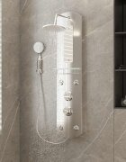 vidaXL Душ панел 25x43x110 см сребрист