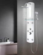 vidaXL Душ панел 25x43x120 см сребрист