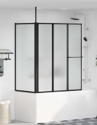 vidaXL Душ параван Бяло 120 x 70 x 137 см Алуминий