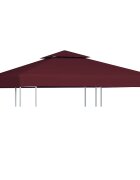 vidaXL Двоен покрив за шатра 310 г/м² 3x3 м бордо