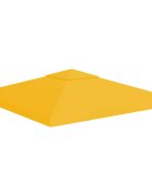 vidaXL Двоен покрив за шатра 310 г/м² 3x3 м жълт