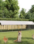 vidaXL Дворна клетка за кучета с покрив 600x200x150 см