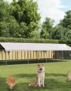 vidaXL Дворна клетка за кучета с покрив 600x300x150 см