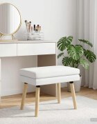 vidaXL Двойно легло Бяло 60 x 40 x 46 см Текстил