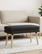vidaXL Двойно легло Черно 80 x 40 x 47 см Текстил