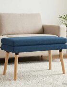 vidaXL Двойно легло Синьо 80 x 40 x 47 см Текстил