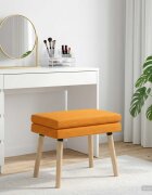 vidaXL Двойно легло Тъмен жълт 60 x 40 x 46 см Текстил
