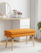 vidaXL Двойно легло Тъмен жълт 80 x 40 x 47 см Текстил