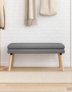 vidaXL Двойно легло Тъмносиво 110 x 40 x 47 см Текстил