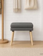 vidaXL Двойно легло Тъмносиво 60 x 40 x 46 см Текстил