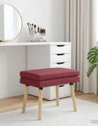vidaXL Двойно легло Виненочервен 60 x 40 x 46 см Текстил