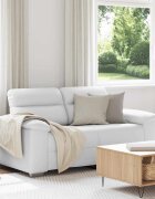 vidaXL Двуместен диван бял 160x81x84 см изкуствена кожа