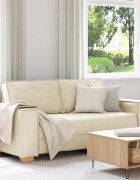 vidaXL Двуместен диван ленен 180x78x84 см