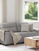 vidaXL Двуместен диван облачно сив 180x81x84 см плат