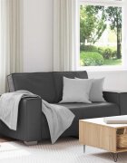vidaXL Двуместен диван Сив 160 cm Изкуствена