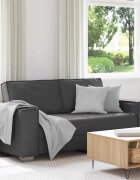 vidaXL Двуместен диван Сив 180 cm Изкуствена