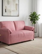 vidaXL Двуместна софа Розово 158 x 83 x 95 см Кадифе