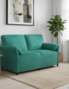 vidaXL Двуместна софа Тюркоаз 158 x 83 x 95 см Кадифе