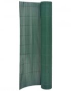vidaXL Двустранна градинска ограда 110x500 см зелена